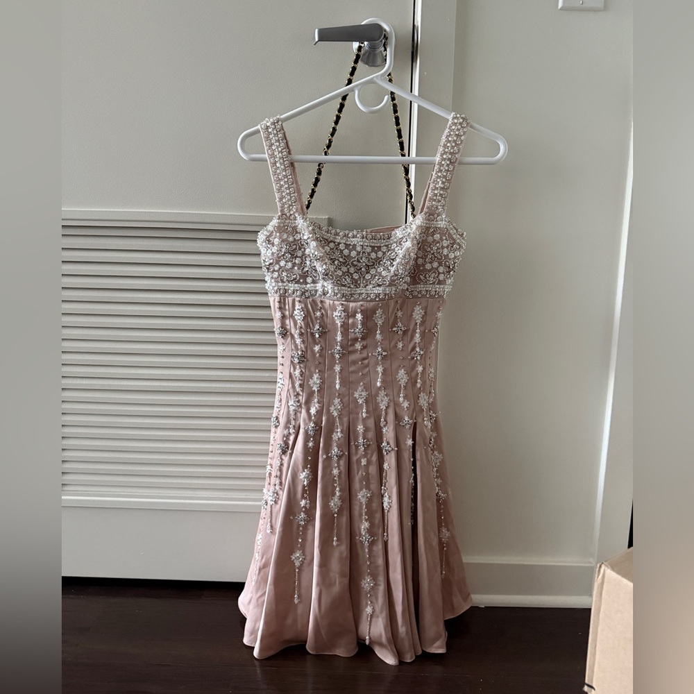 Prom/Event Pink Dress with Embellished crystals